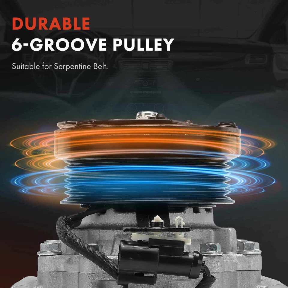 空调压缩机带离合器和长支架适用于捷豹 X 型 2002 - 2008 S 型 00-08 — 第 4/4 张图片