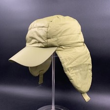 UGG PEAK TRAPPER EARFLAP BASEBALL CAP MEN SIZE L/XL GREEN NYLON ALL WEATHER HAT