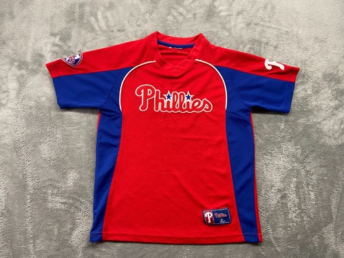 Philadelphia Phillies Jersey Kids Small Red Teamwear Outdoors Majestic Y2k - 第 1/13 張圖片