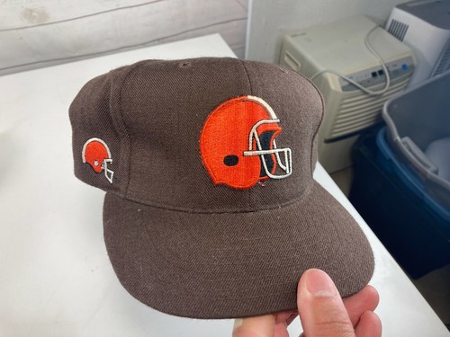 DEADSTOCK Vintage Cleveland Browns American Needle Blockhead SnapBack Hat Wool - Picture 2 of 7