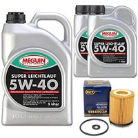 MotoröL Set 5W-40 Vollsynth Meguin 7 Liter + ÖLfilter FüR Mercedes C-Klasse W205