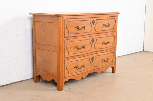 Baker Furniture French Provincial Louis XV Maple and Walnut Chest of Drawers - Picture 5 of 12