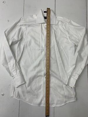 seven 26 dress shirt Seven/26 Mens White Long Sleeve Button Up Shirt Size Medium
