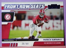 Patrick Surtain II, 2021 Contenders 36/99 BLUE FRONT ROW SEATS - Alabama - #8