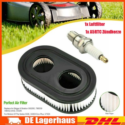 Luftfilter & Zündkerze Set Für Briggs & Stratton 500e/550e 550ex 675exi 593260