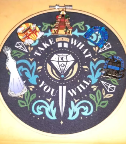 llumicrate The Court of Miracles PinHoop With Five Ilumicrate Pins