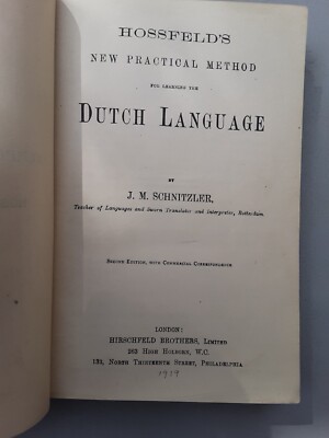 Hossfeld's new practical method for learning the Dutch language - 1919