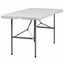 flash furniture 5-foot bi-fold granite white plastic folding table (5 foot)