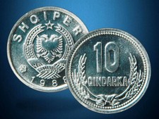 ALBANIA 1988 - 10 QINDARKA - COIN UNC