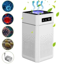Air Purifier for Home Large Room True HEPA Washable Filter Allergies Odor Smoke