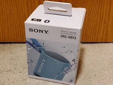 Sony SRS-XB13 Wireless Speaker with Carry Strap Waterproof Powder Blue SRS-XB13