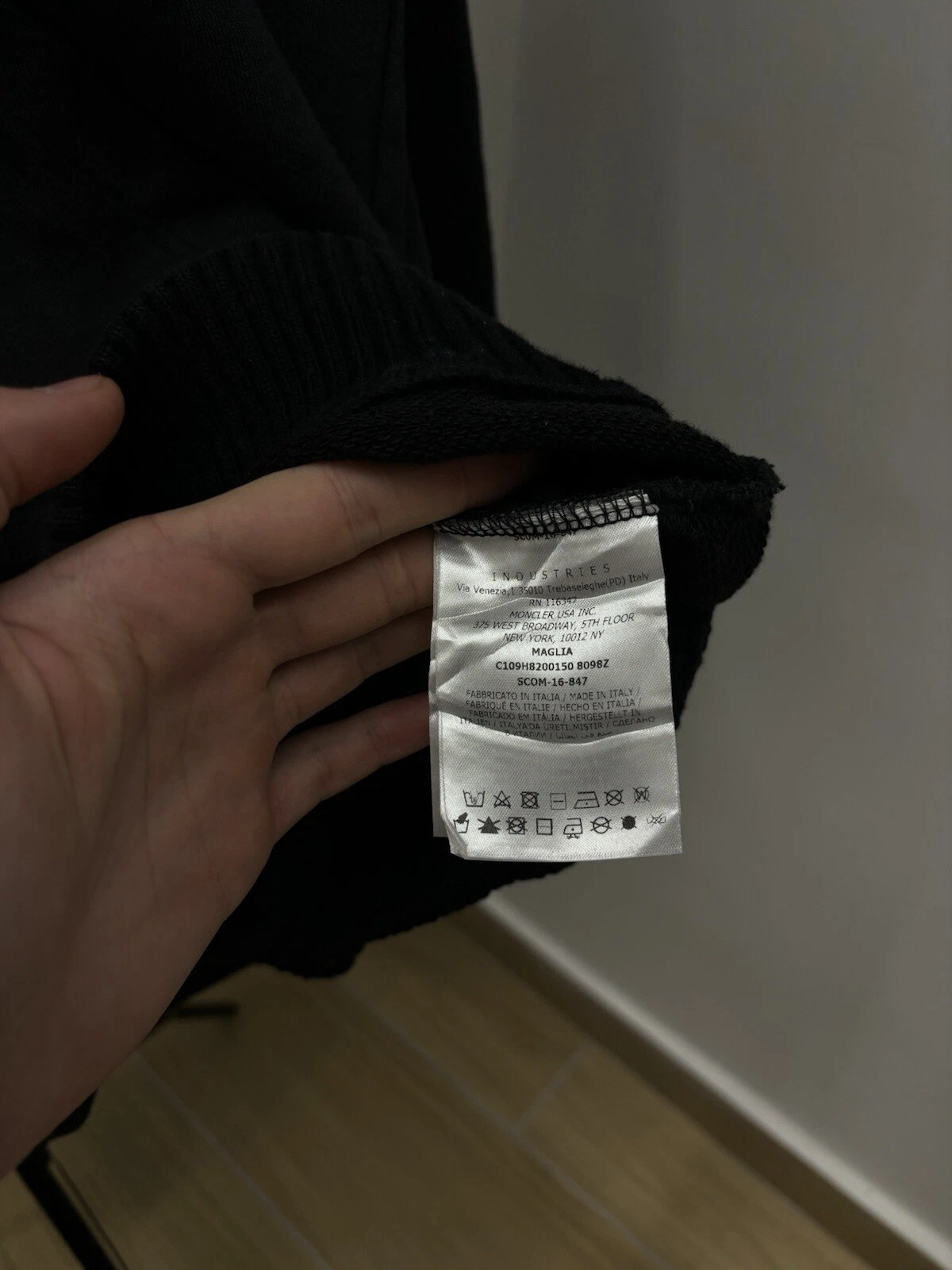 OFF WHITE Felpa con cappuccio Moncler X Off White