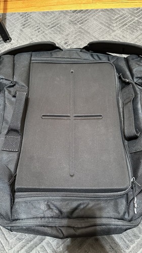 Under Armour Project Rock PRJCT-3 Duffle Bag Backpack Black Blue Camo Gym Casual - Picture 3 of 5