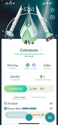 Shiny Celesteela MlNl P T C Go Beschreibung lesen | Pokémon