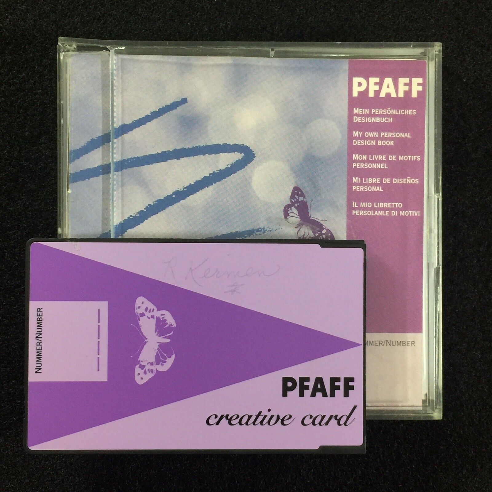 Pfaff Personal Embroidery Designs Re-writable Creative Card For Models 7570 7560