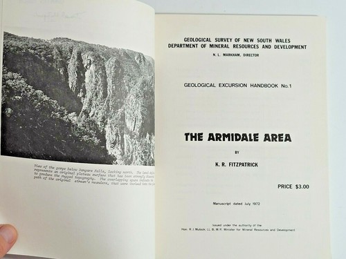 Geological Excursions Armidale Area Geological Survey by K.R. Fitzpatrick - 1979 - Picture 2 of 8