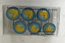 Yellow Rubber Duck/Ducky Shower Curtain Set Of 12 Barth Dreyfuss of California