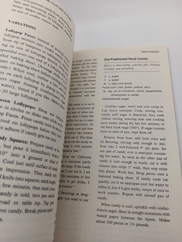 Choice Candy From Your Own Kitchen Recipe Book Editors Of Farm Journal