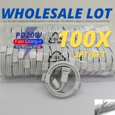 USB-C to iPhone Cable PD Fast Charger For iPhone 13 12 11 X 8 Cord Lot Wholesale