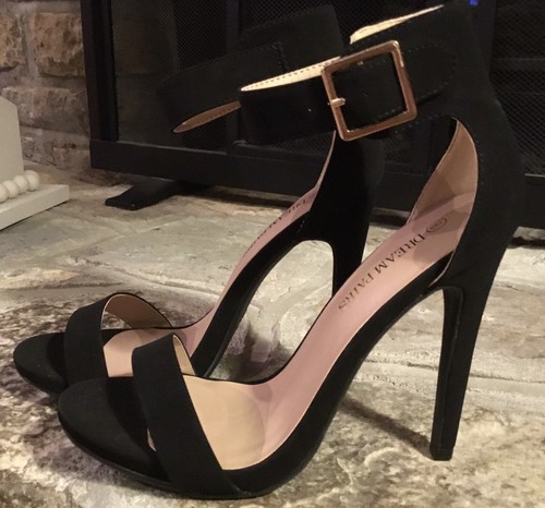 NEW Women’s Ankle Strap Open Toe Wedding Party Stilettos High Heel Size 8. SEXY - Picture 2 of 7