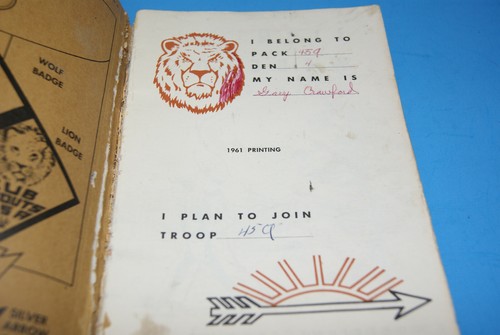 1961 Boy Scouts Cub Lion-Weblos of America Handbook Good Condition - Picture 2 of 3