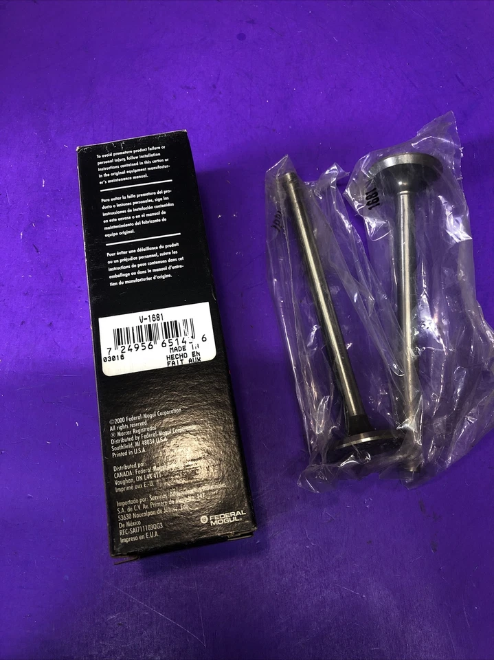 🔥🔥🔥V-1681 Válvula de escape potencia sellada V1681 Juego de 2 envío gratuito Foto 4 de 4