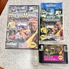 WWF Super WrestleMania (Sega Genesis, 1992) COMPLETE w/ Box Manual & Game WORKS!