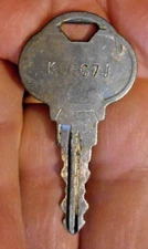 1 Key # K0667J for Winner International The Club Anti-Theft Steering Wheel Lock