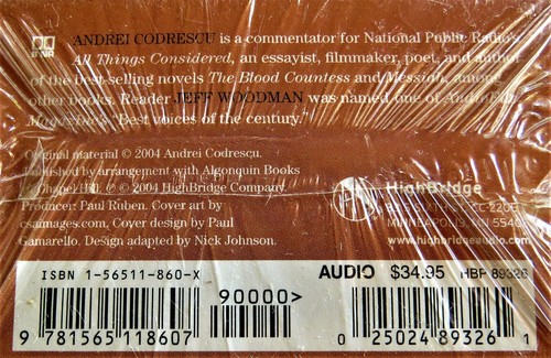 Andrei Codrescu - Wakefield - 2004 NEW 10 Hours 6 Cassettes Unabridged - $35 Ret - Bild 3 von 3