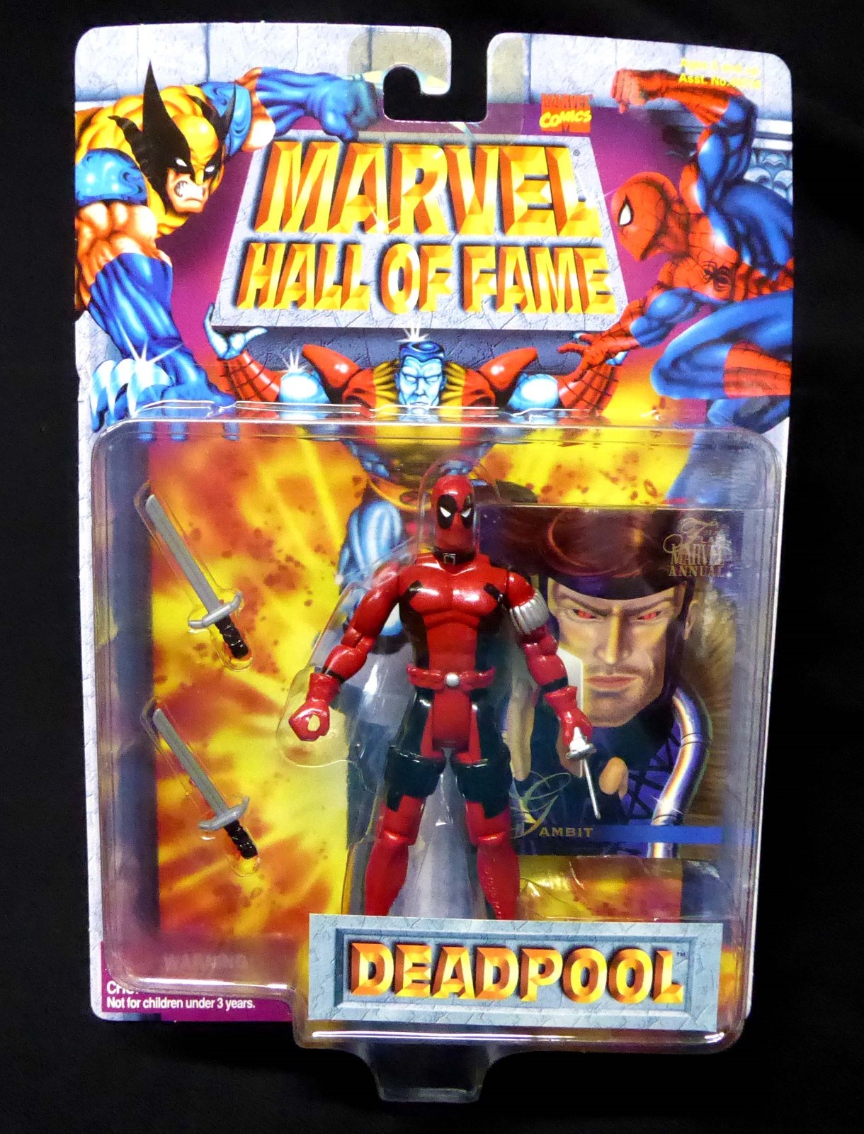 Vintage 1996 ToyBiz Marvel Hall of Fame Deadpool Figure MOC K206  