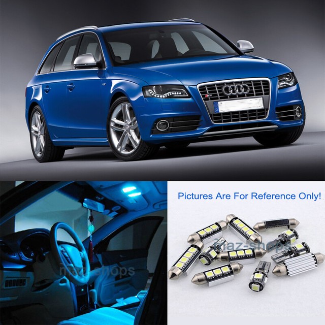 Ice Blue Canbus 22x LED Interior Light Kit For Audi A4 S4 ...