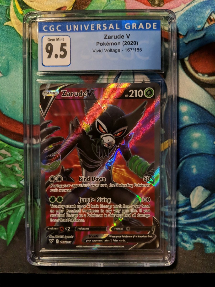 ZARUDE V 167/185 VIVID VOLTAGE FULL ART CGC 9.5 Gem Mint | eBay