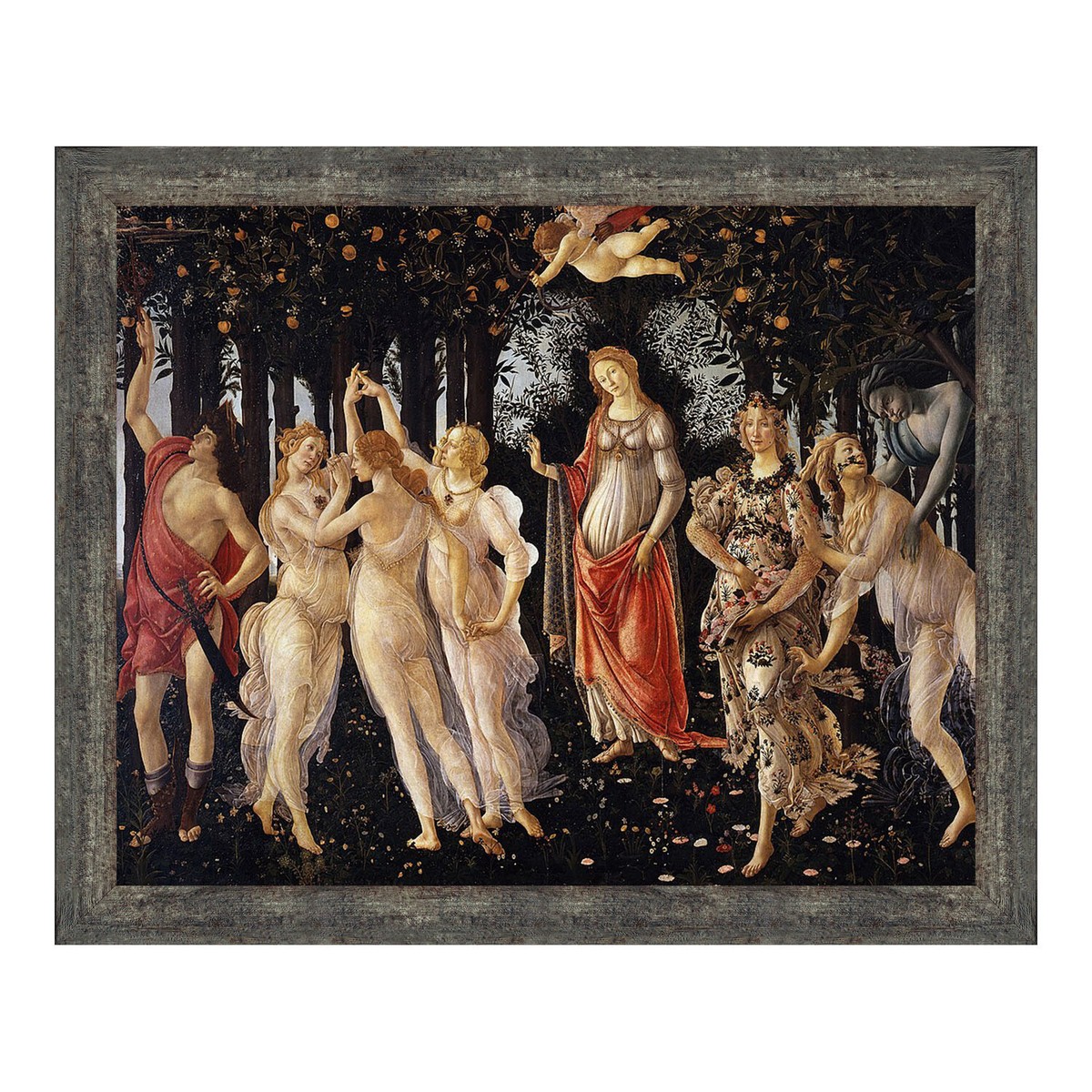 La Primavera, Allegory of Spring Framed Art Print by Sandro