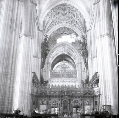 a21  Original Negative 1969 Sevilla Interior of Cathedral 962a