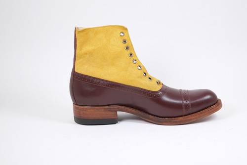 Julian Boots, Jeweler, Duo, Dk Cherry/Tan,Horween, Made in USA - Picture 4 of 5