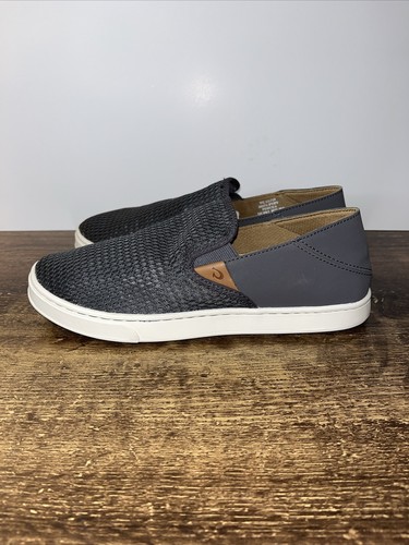 Olu'Kai Pehuea Womens Size 8.5Shoes Gray Slip-On Comfort Casual Low Top Sneakers - Picture 5 of 11