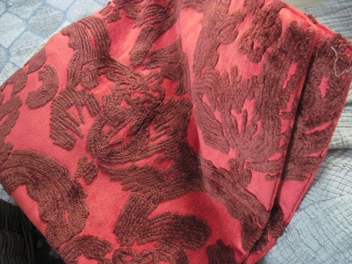 Pottery Barn Set of 3 Natalia Jacquard Pillow Covers Red 22” X 22” - Picture 3 of 13
