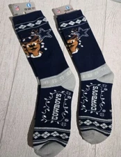 NFL Dallas Cowboys Ugly Sweater Socks, New (SWEATER STRIPE) ONE PAIR MSP$24 LARG