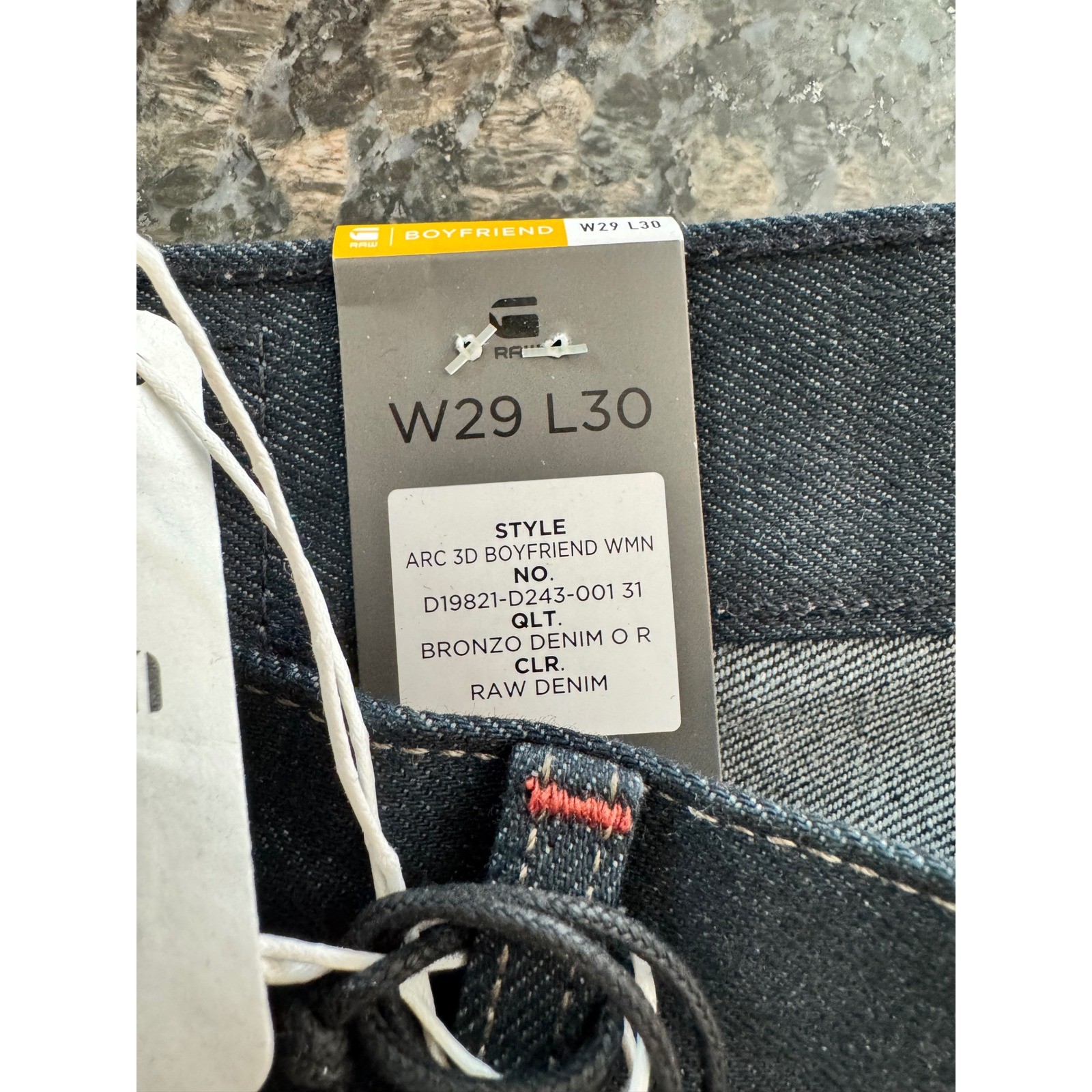 G-Star RAW Grip 3D Relaxed Tapered Jeans Mens Dark Indigo Raw Denim NWT image 5