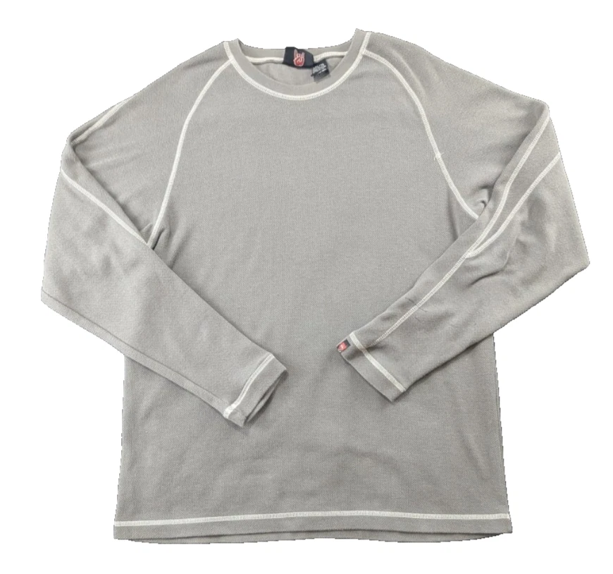 Quiksilver Shirt Mens XL X-Large Gray Casual Long Sleeve Beach Surf Y2K 00s 90s