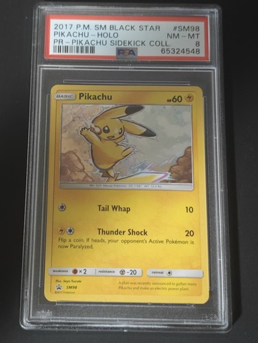Pikachu graded PSA 8 for sale on eBay