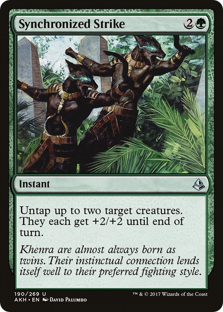 Synchronized Strike Amonkhet Foil MTG 190 MP