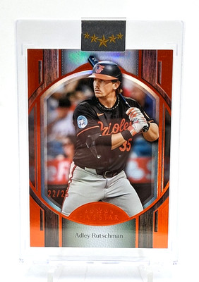 2025 Topps Five Star Adley Rutschman Amazing Orange Color Match /25 Orioles # 92