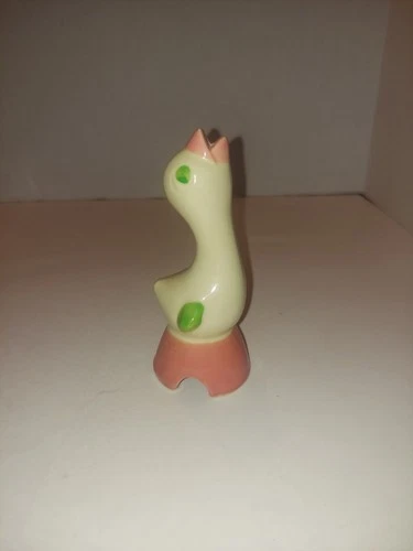 Vintage Shawnee Pottery Pink/Yellow/Green Pie Bird Vent Mid Century