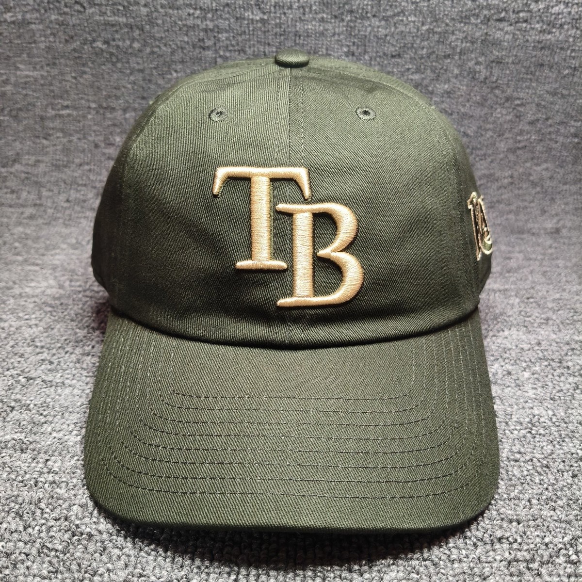 Mitchell & Ness Tampa Bay Rays MLB Olive Green Strapback Cap Hat