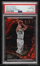 2021 Select Courtside Red Disco Prizm 10/49 Nikola Jokic #211 PSA 10 GEM MT v9t