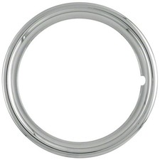 New Set Of 4 Polished Stainless Steel Aftermarket 16in Trim Rings New Set Of 4 Polished Stainless Steel Aftermarket 16in Trim Rings