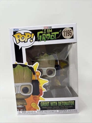 Funko Pop! Marvel Studios I Am Groot 1195 Groot With Detonator