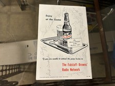 original 1952 ST. LOUIS BROWNS BASEBALL GAME PROGRAM signed by SATCHEL PAIGE +++