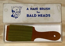 Antique 1938 A Hair Brush For Bald Heads Chicago Gag Joke USA No. 871